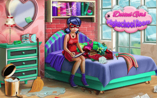 Dotted Girl Highschool Room game cover
