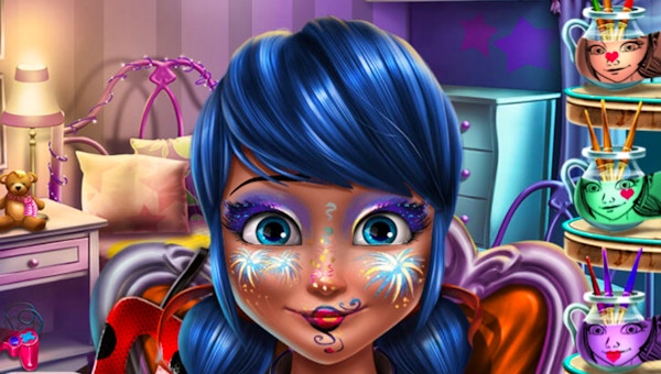 Dotted Girl New Year Makeup - Play Dotted Girl New Year Makeup Game online  at Poki 2