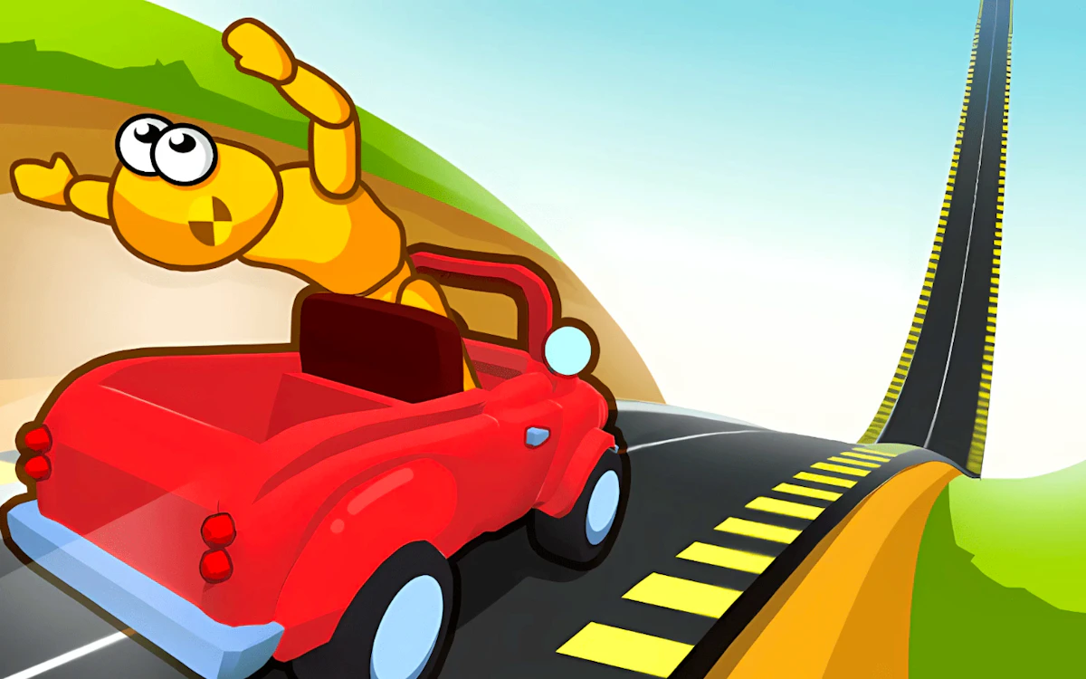 Play Downhill Car Ride Crash Test — free online Casual game