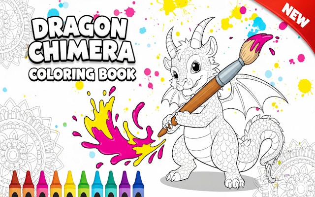 Dragon Chimera Coloring Book