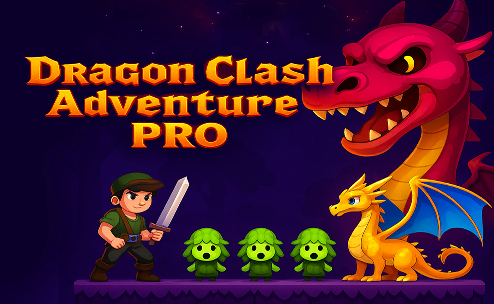 Dragon Clash Adventure Pro — free online arcade game on Glaze Games