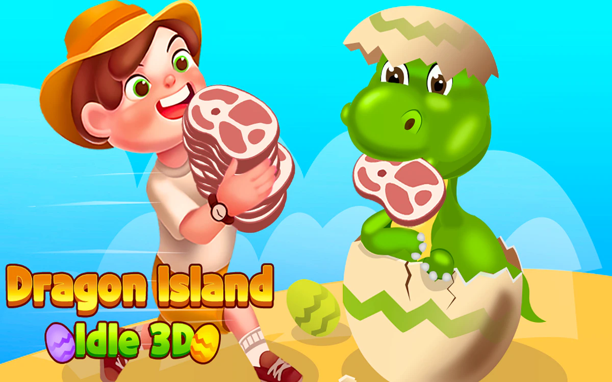 Play Dragon Island Idle 3D — free online Dinosaur game