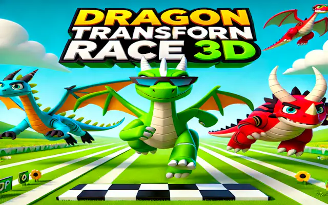 Corrida de Transformação de Dragões 3D