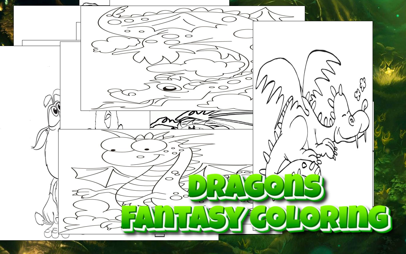 Dragons - Fantasy Coloring