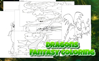 Dragons - Fantasy Coloring game cover