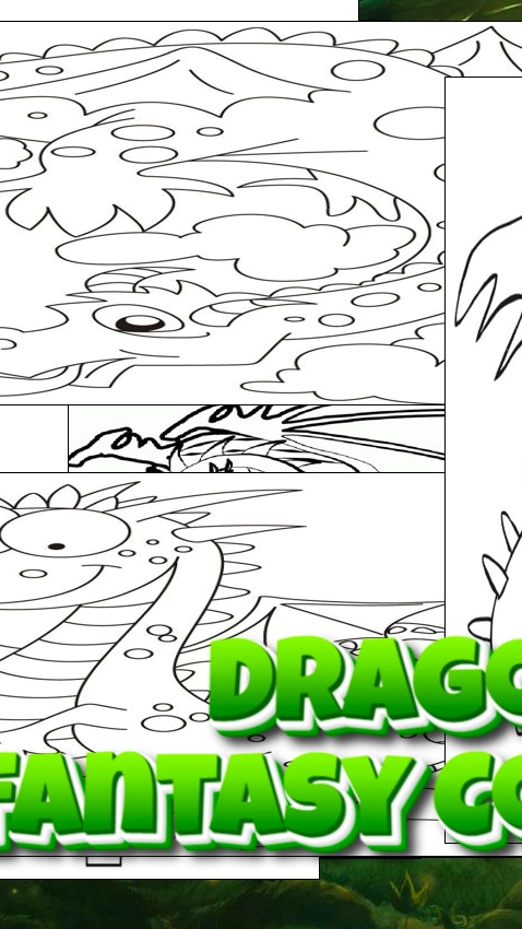 Dragons - Fantasy Coloring