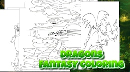 Dragons - Fantasy Coloring