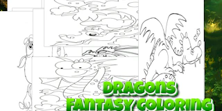 Dragons - Fantasy Coloring thumbnail