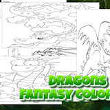 Dragons - Fantasy Coloring