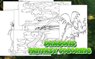 Dragons - Fantasy Coloring game cover