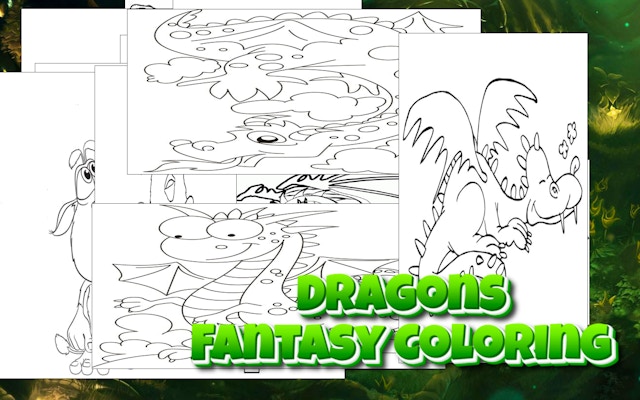 Dragons Fantasy Coloring