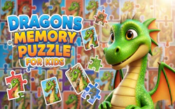 Dragons Memory Puzzle for Kids