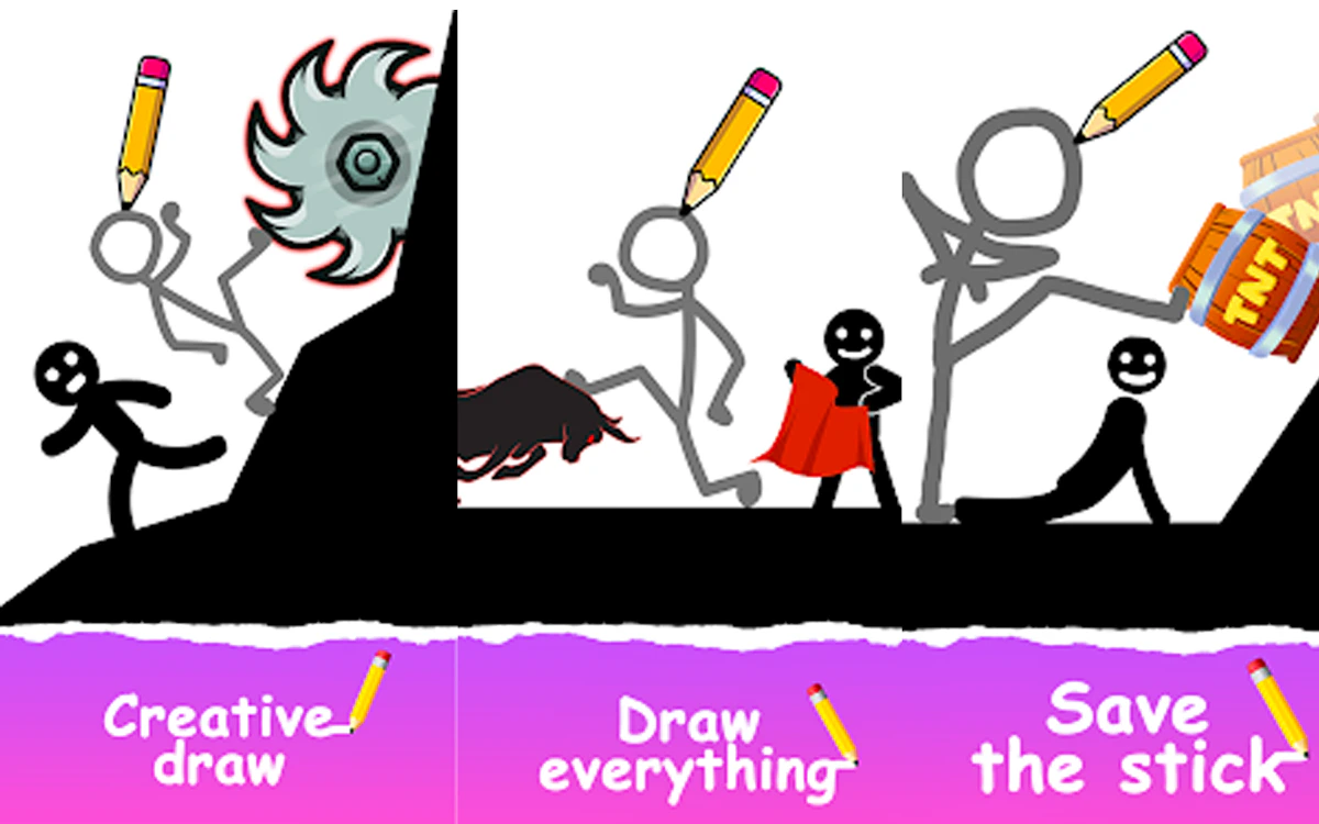 Play Draw 2 Save Stickman Puzzle — free online Casual game