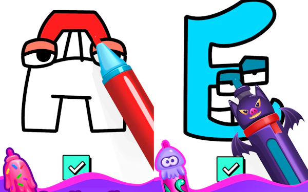 Draw and Color the Alphabet Letters