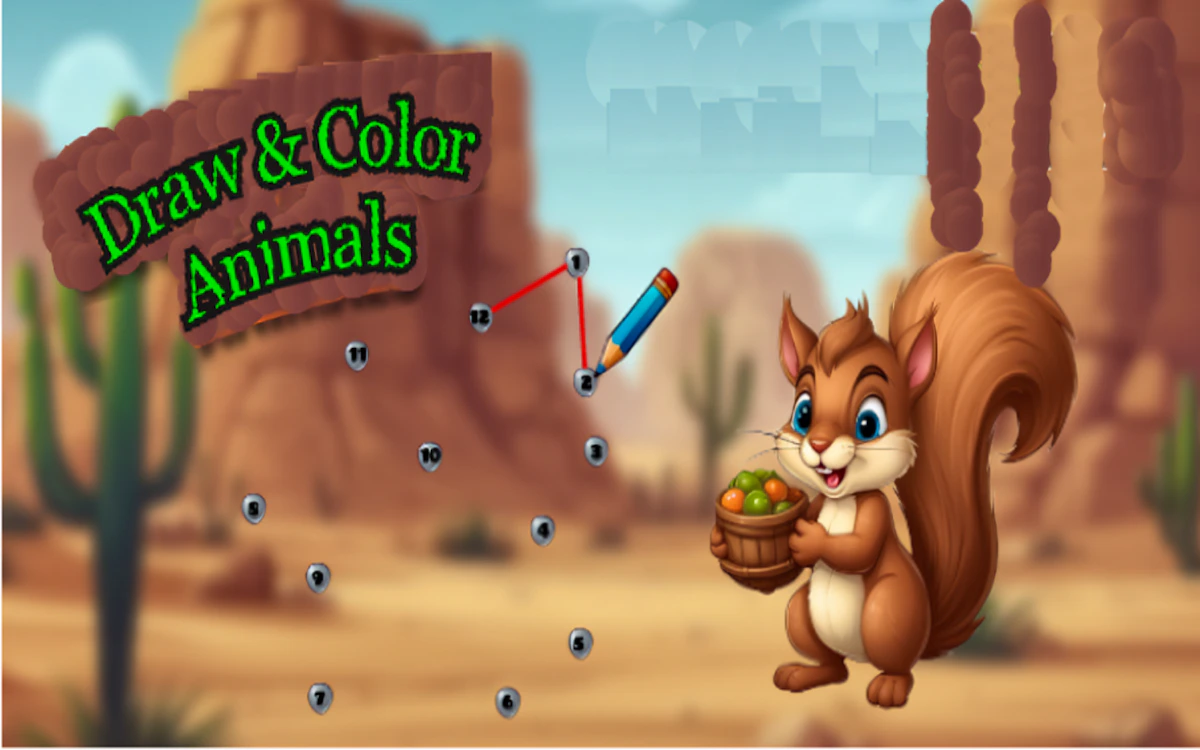 Draw & Color Animals 🕹️ Speel nu op GamePix