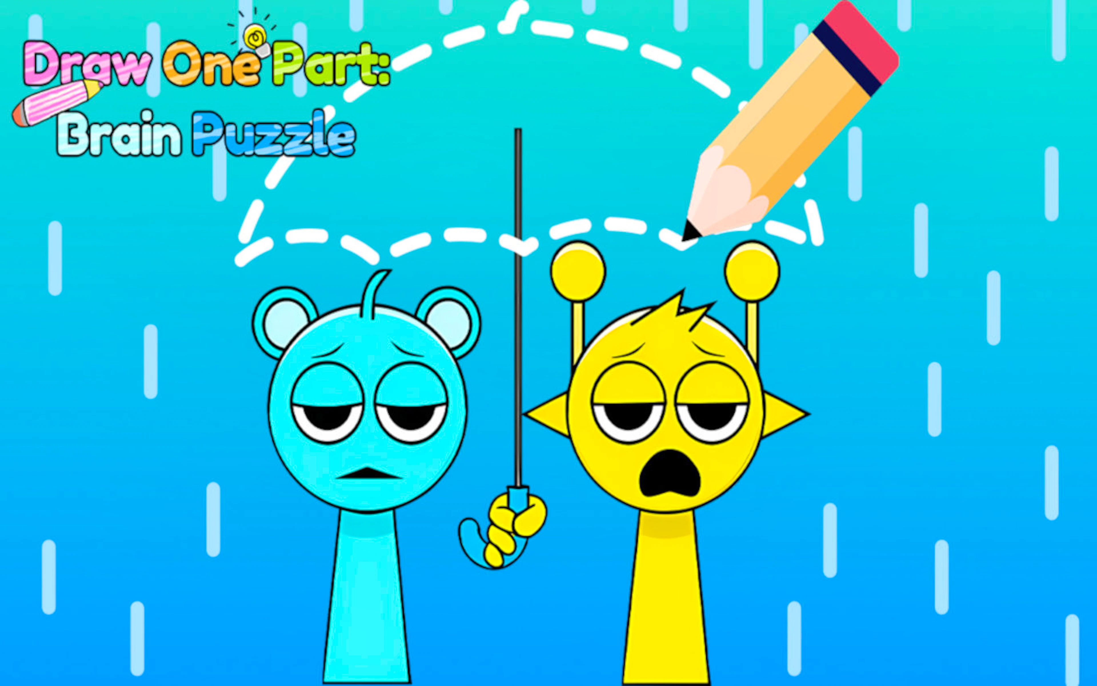 Draw One Part: Brain Puzzle