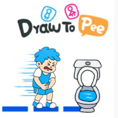 Draw to Pee Toilet Race! By Gamepix