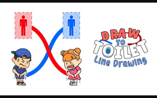 Draw To Toilet - Line Drawing