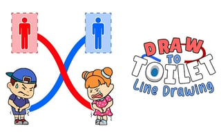 Draw To Toilet - Line Drawing