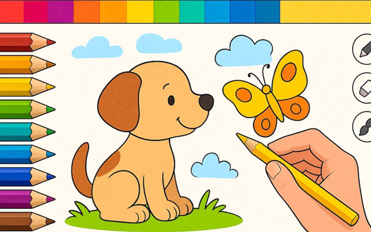 Draw with Pencils - Coloring Book!