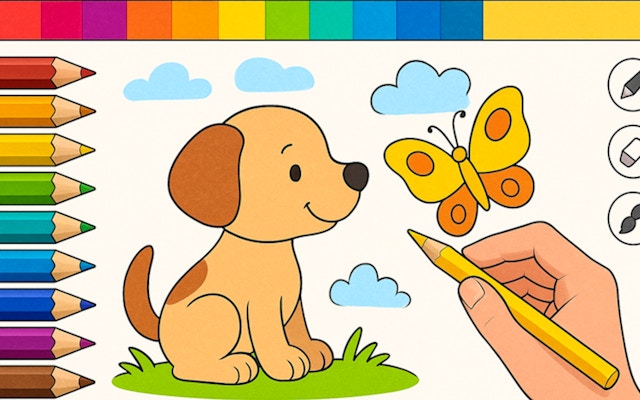 Draw With Pencils Coloring Book