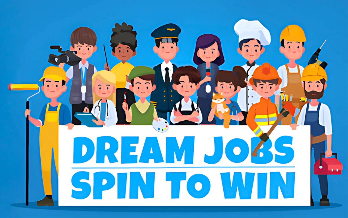 Play Dream Jobs Spin to Win — free online Trivia game