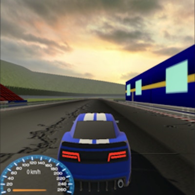 Drive Blue Car By Gamepix