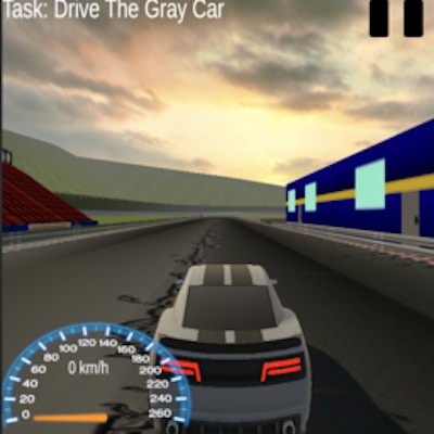 Drive Gray Car By Gamepix
