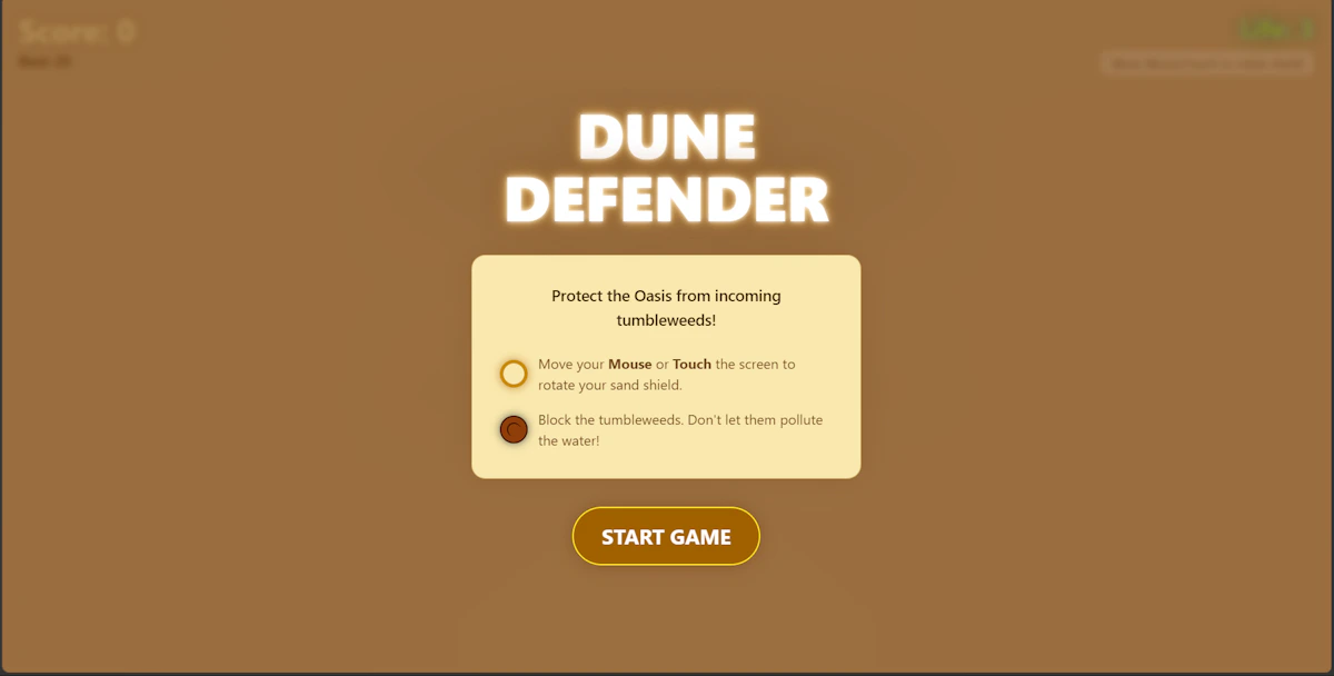 Play Dune Defender — free online Casual game