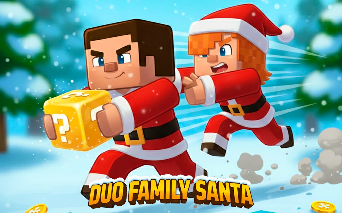 Play Duo Family Santa — free online Minecraft game