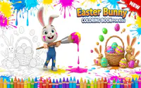 Livre de coloriage de lapins de Pâques pour enfants