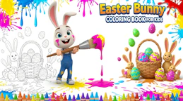 Easter Bunny Coloring Book for Kids