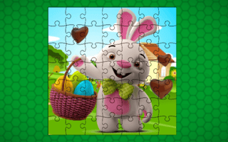 Easter Bunny Eggs Jigsaw game cover
