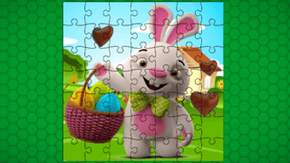 Easter Bunny Eggs Jigsaw game cover