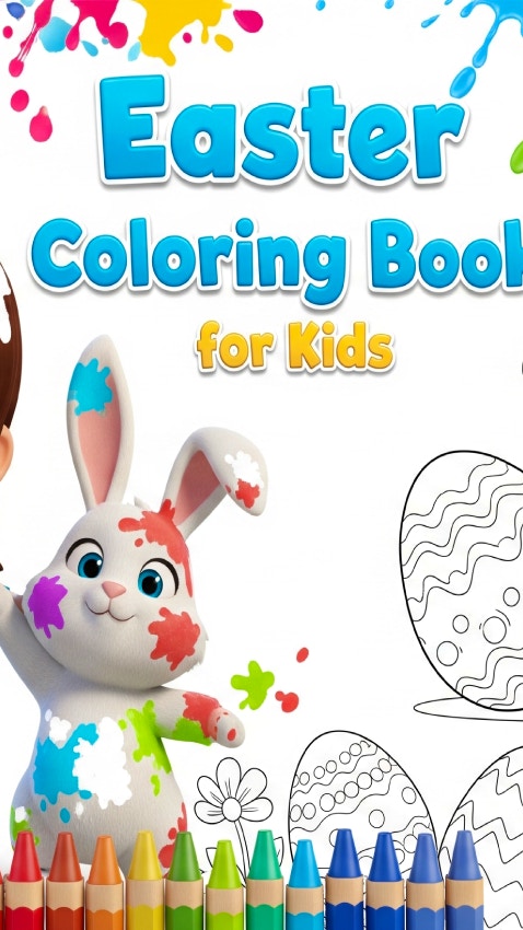 Easter Coloring Book for Kids