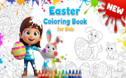 Easter Coloring Book for Kids
