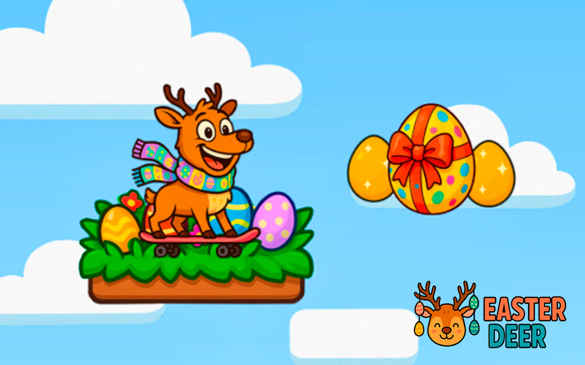 Play Easter Deer — free online Platformer game