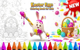 Easter Eggs Coloring Book For Kids