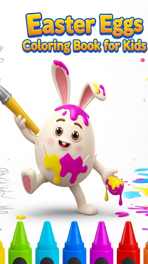 Easter Eggs Coloring Book for Kids