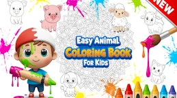 Easy Animal Coloring Book for Kids