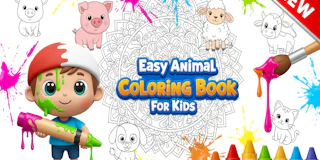 Easy Animal Coloring Book for Kids thumbnail
