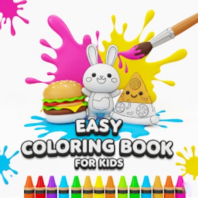 Easy Coloring Book for Kids By Gamepix