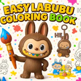 Easy Labubu Coloring Book