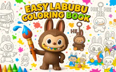 Easy Labubu Coloring Book