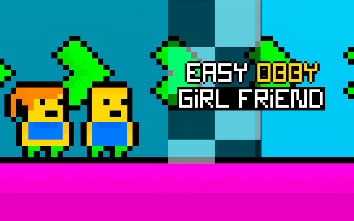Play Easy Obby Girl Friend — free online Two Player game