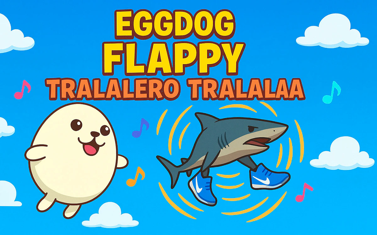 Play Eggdog Flappy Tralalero Tralala — free online Hyper Casual game