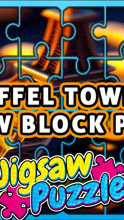 Eiffel Tower Jigsaw Block Puzzle