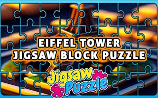 Eiffel Tower Jigsaw Block Puzzle