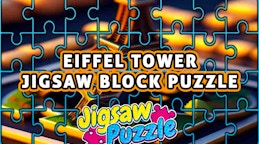 Eiffel Tower Jigsaw Block Puzzle