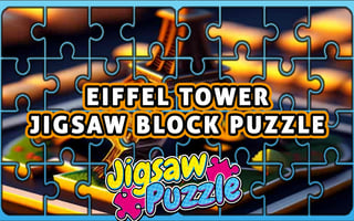 Eiffel Tower Jigsaw Block Puzzle